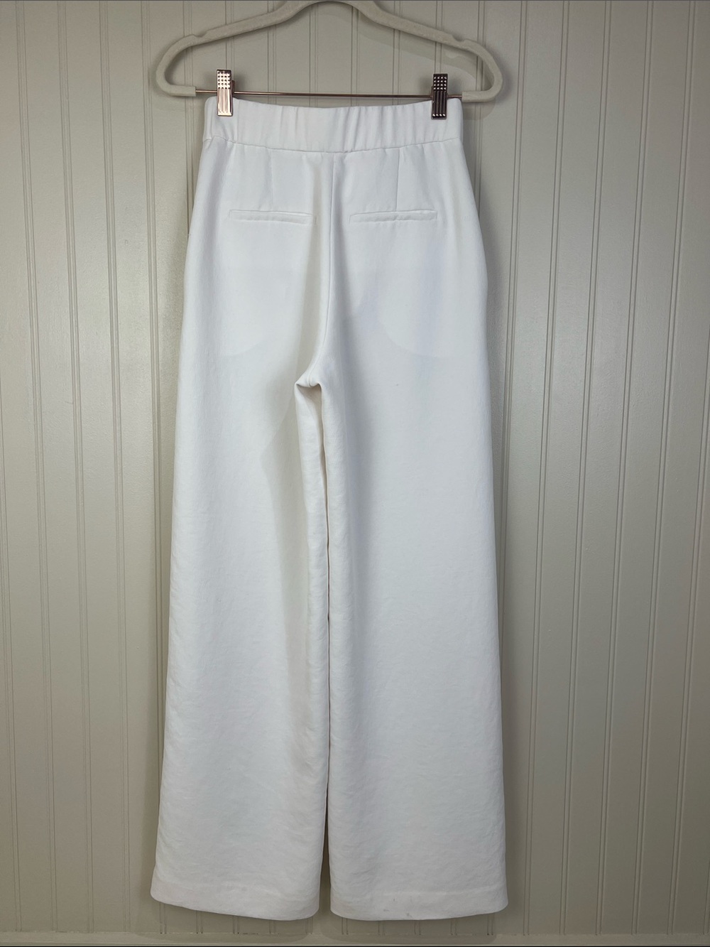 Aritzia Wilfred The Limitless Pant Crepette Wide Leg in Light Birch Size 2 - Picture 6 of 15